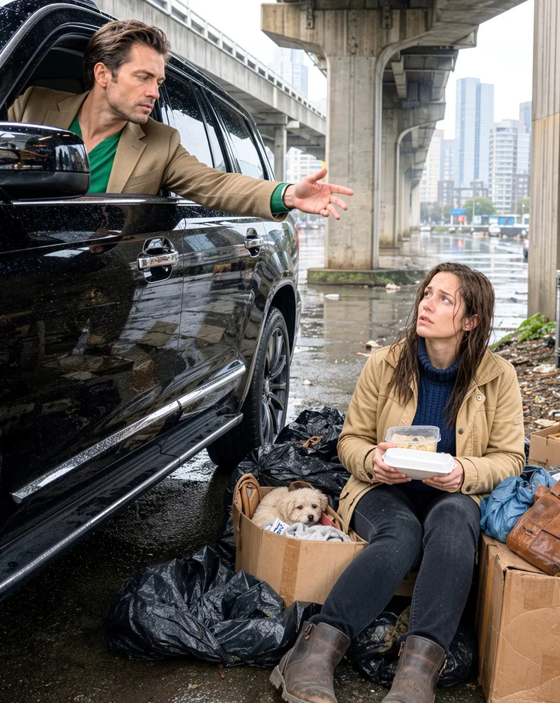 Ex-wife rummaging through trash shocked