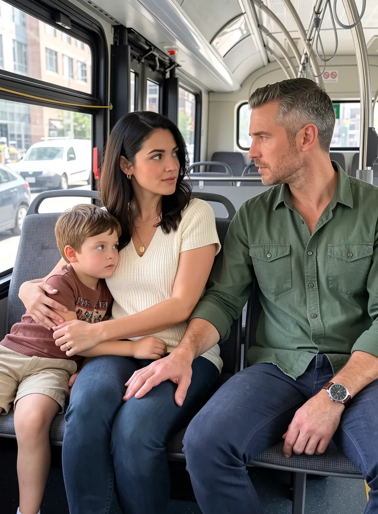 Mysterious stranger warns bus passengers