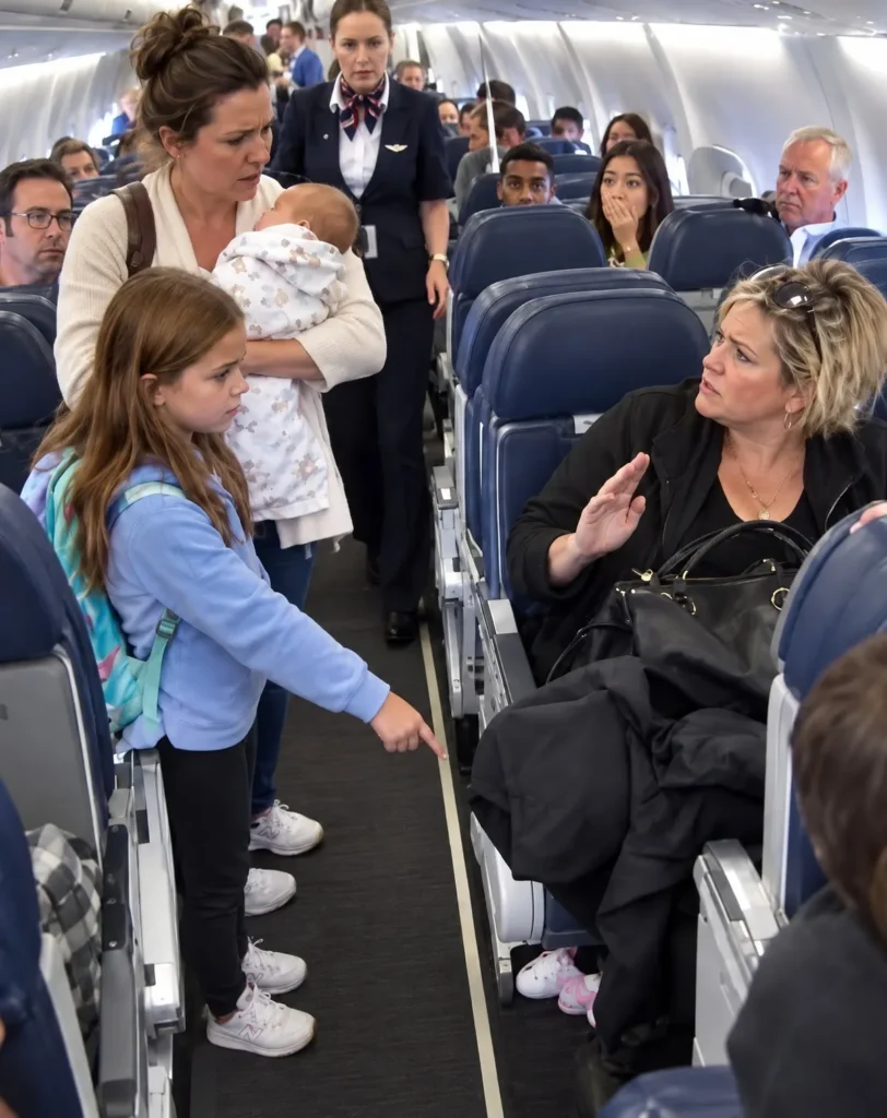 Girl discovers shocking surprise on plane