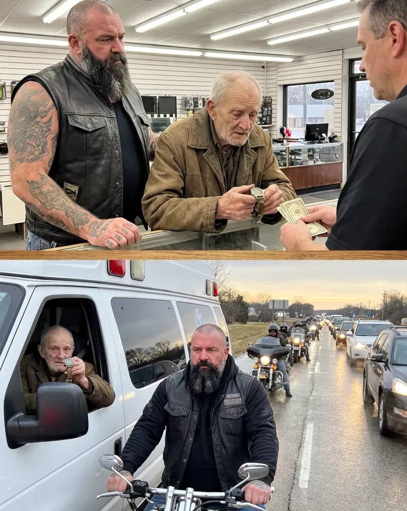 Biker and old man's watch transformation