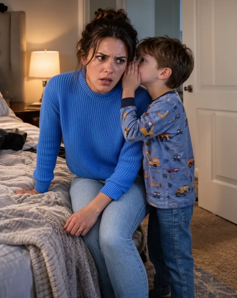 Husband's shocking secret revealed by son