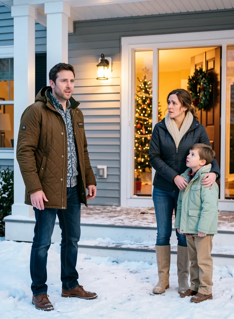 Surprising reunion with ex-wife doorstep