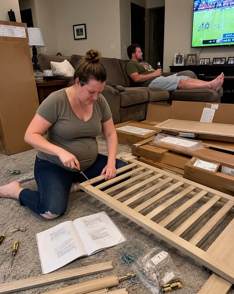 Hilarious crib assembly fail surprise