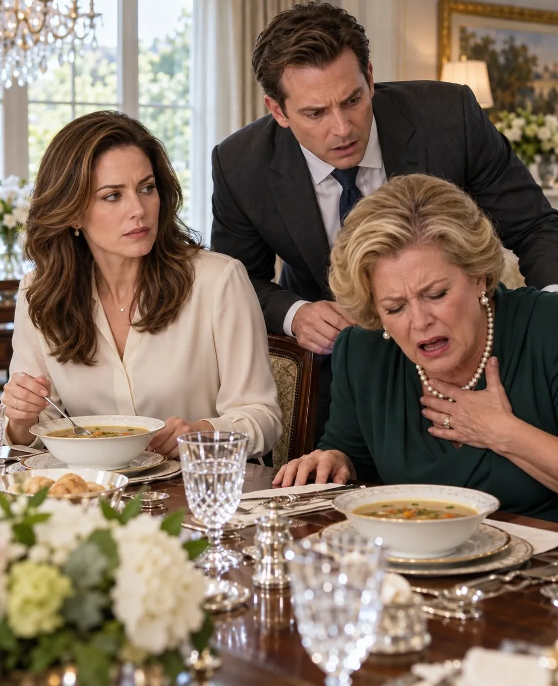 Dinner revelation after illness scare