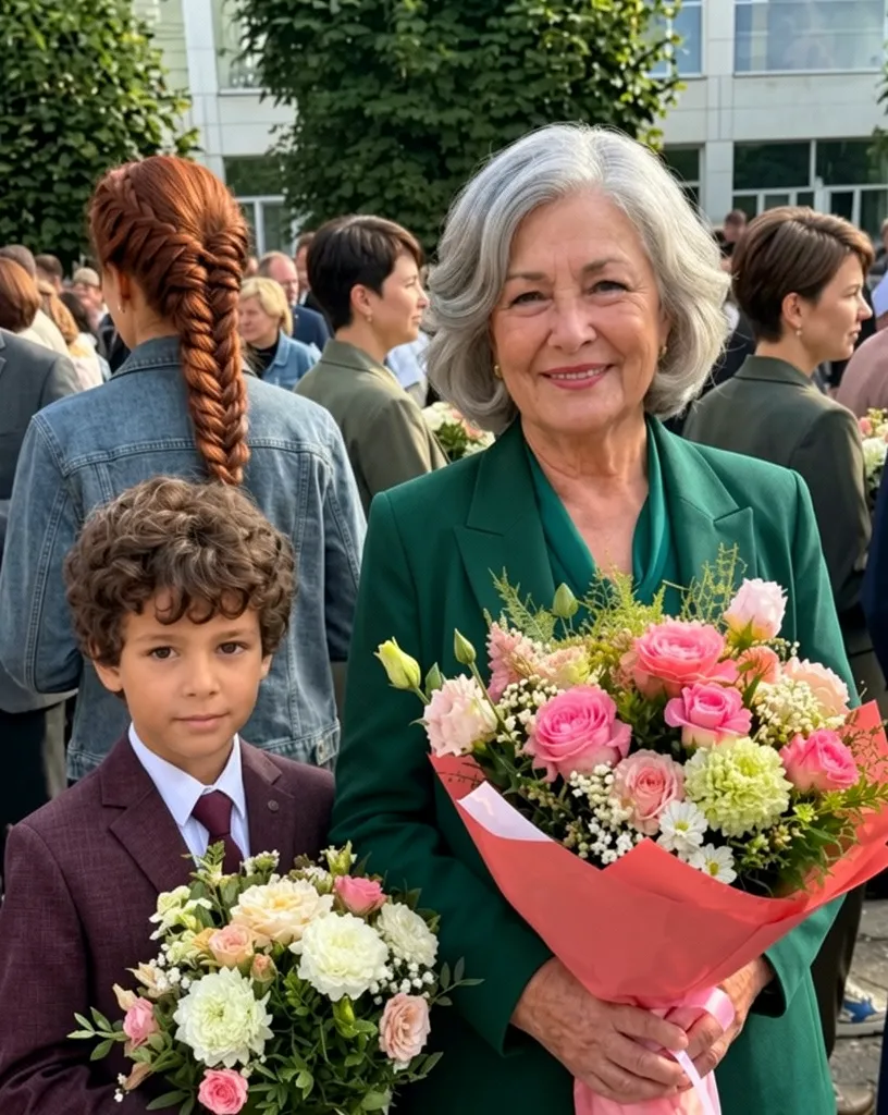 Mother-in-law's surprise visit school day