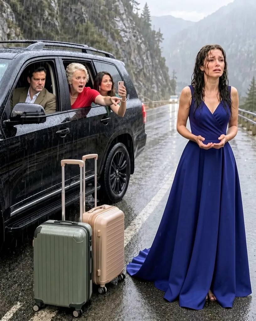 Woman abandoned by in-laws rain