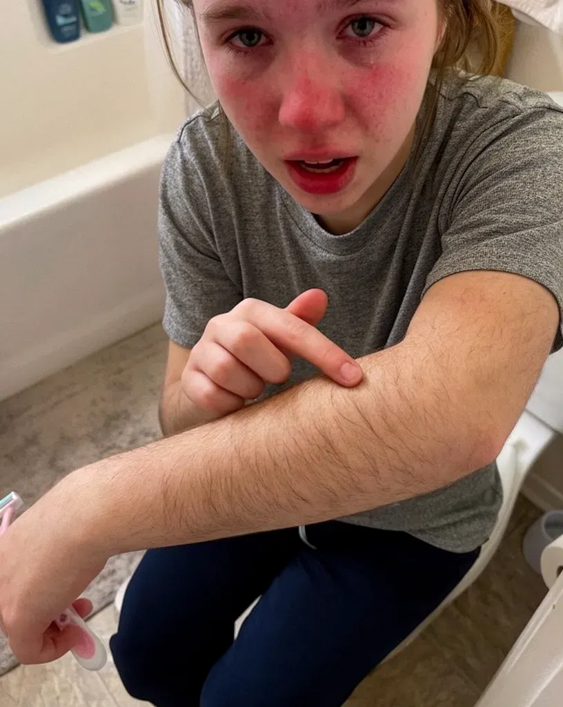 Daughter's boyfriend advises arm shaving