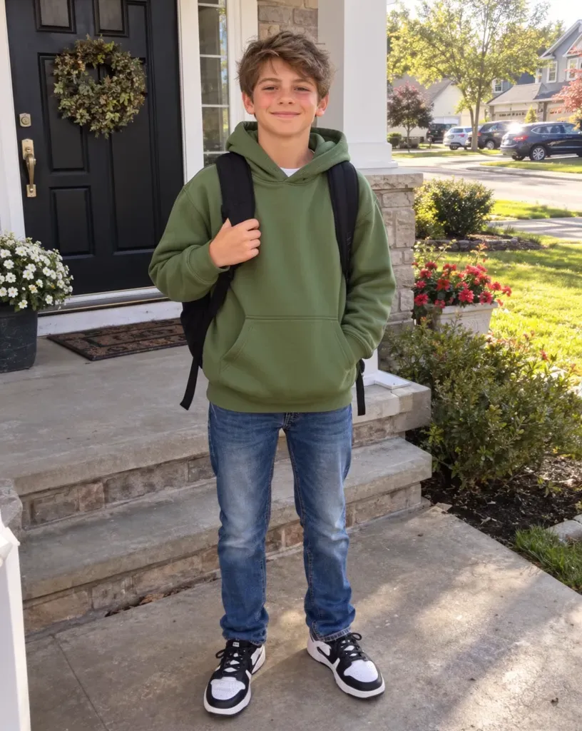 Son's first solo walk home