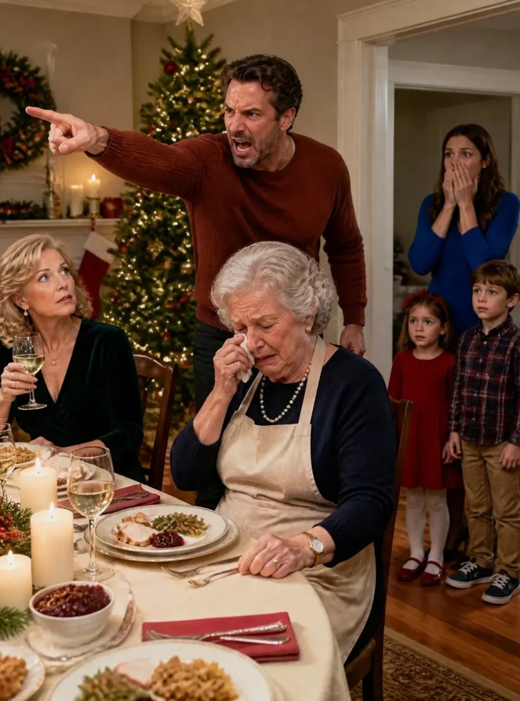 Woman leaves dinner, unexpected twist.