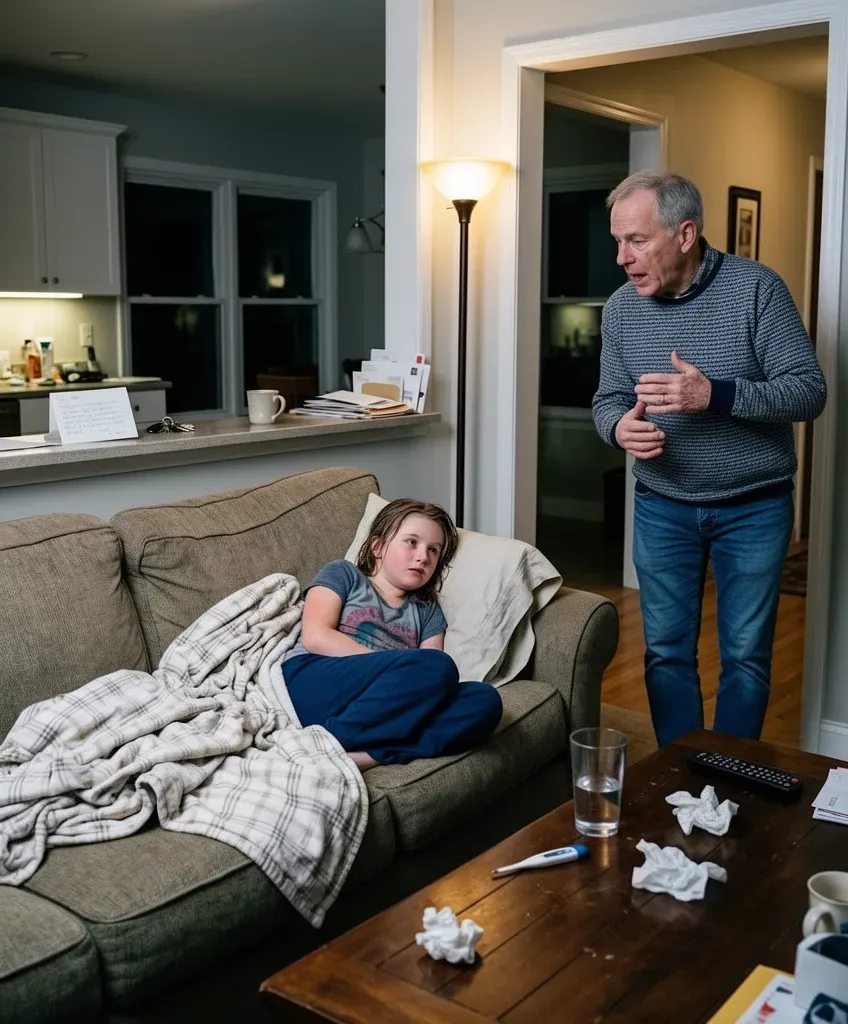 Sick child home alone shocking story