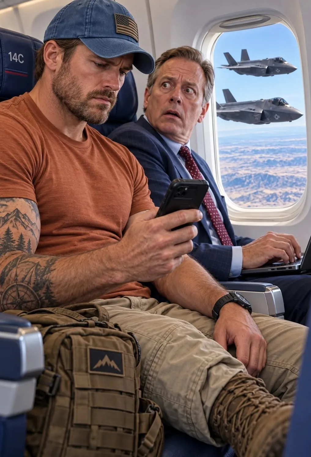 Passenger amid F-35 jets surprise